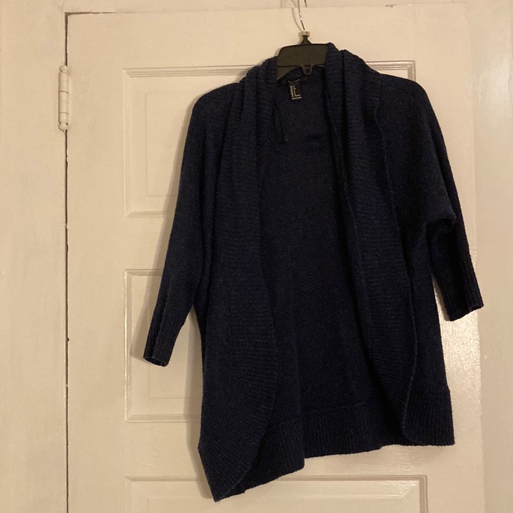 Navy Blue mid length cardigan